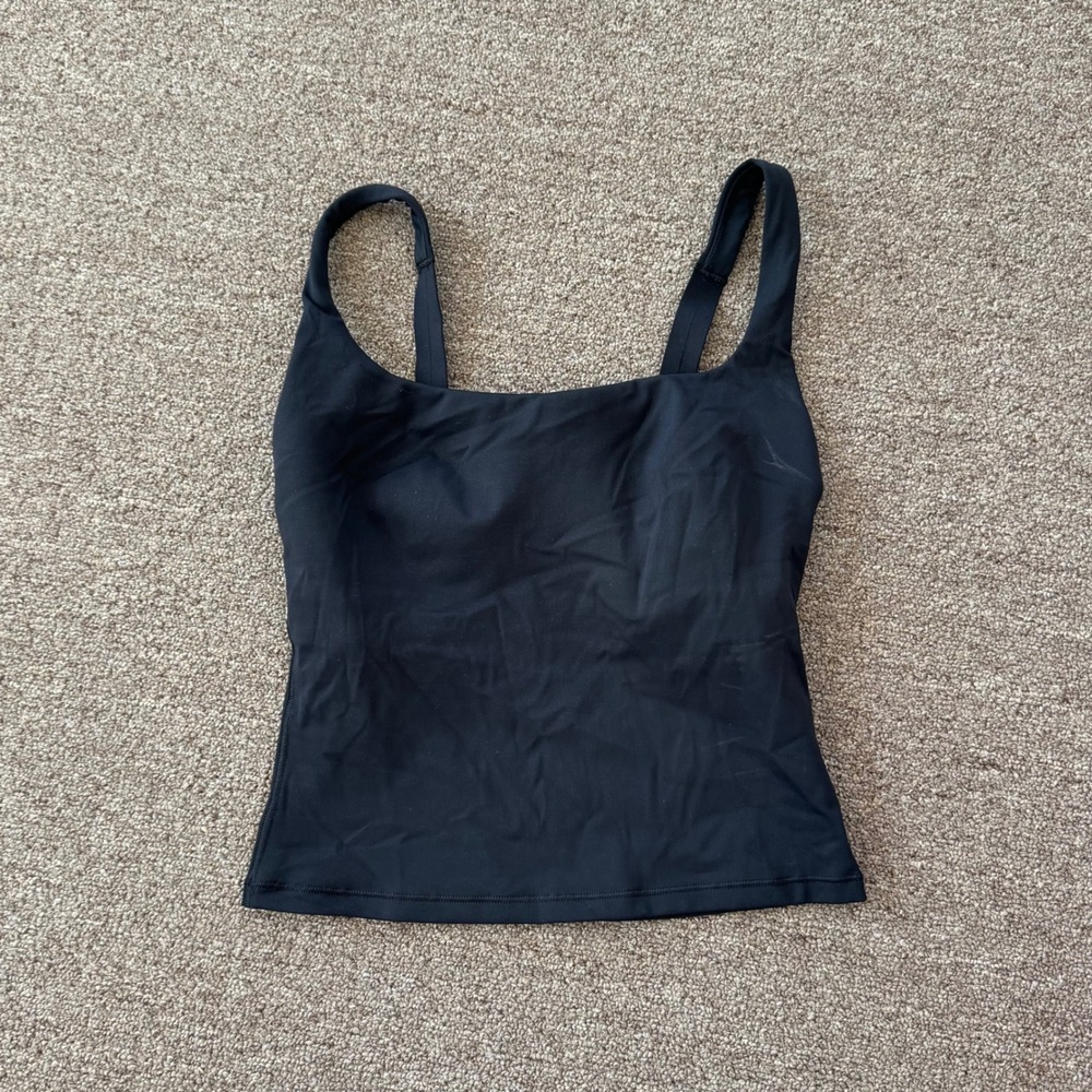 Nike x SKIMS Matte Square Neck Tank Obsidian Black TP-TNK-2728 Womens XS NWT
